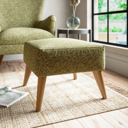 An Image of Marlow Cosy Marl Footstool Cosy Marl Soft Granite