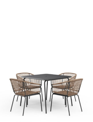 An Image of M&S Lois 4 Seater Dining Set