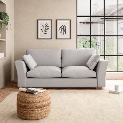 An Image of Blakeney Textured Weave 3 Seater Sofa Textured Weave Graphite