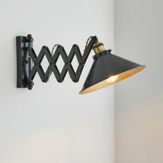 An Image of Logan Extendable Plug In Grey Wall Light Grey