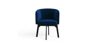 An Image of M&S Velvet Swivel Office Chair
