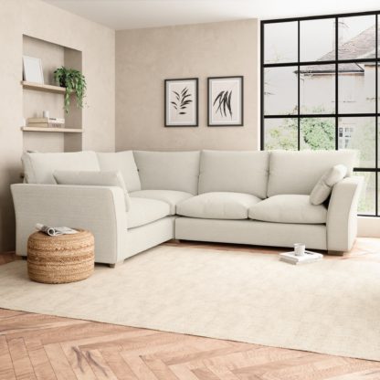 An Image of Blakeney Cosy Marl Corner Sofa Cosy Marl Soft Granite