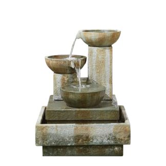 An Image of Stylish Fountains Patina Bowls Water Feature
