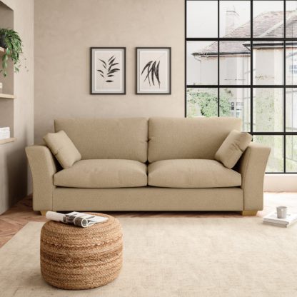 An Image of Blakeney Cosy Marl 4 Seater Sofa Cosy Marl Soft Granite