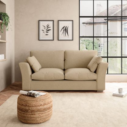 An Image of Blakeney Cosy Marl 2 Seater Sofa Cosy Marl Soft Granite