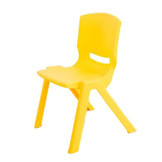 An Image of Kids Stacking Chair - Yellow