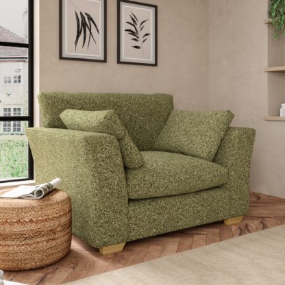 An Image of Blakeney Cosy Marl Snuggle Chair Cosy Marl Soft Granite