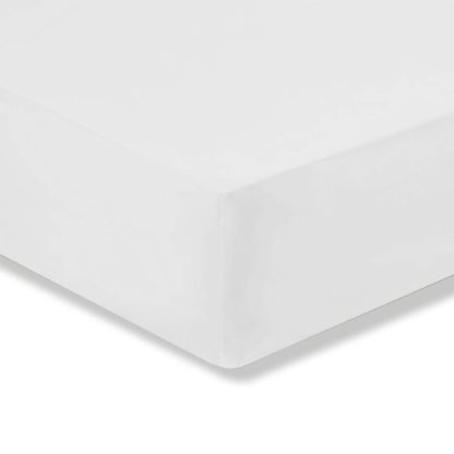 An Image of Fogarty Anti-Allergy Fitted Sheet White