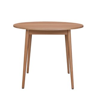 An Image of Leo Round Dining Table Brown