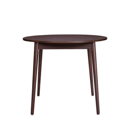 An Image of Leo Round Dining Table Brown