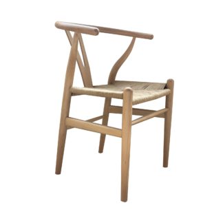 An Image of Lara Natural Chair Brown
