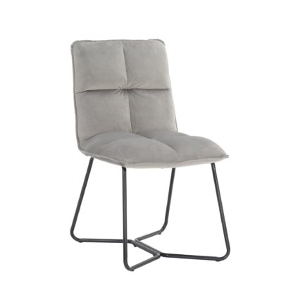 An Image of Logan Velvet Dining Chair Olive (Green)