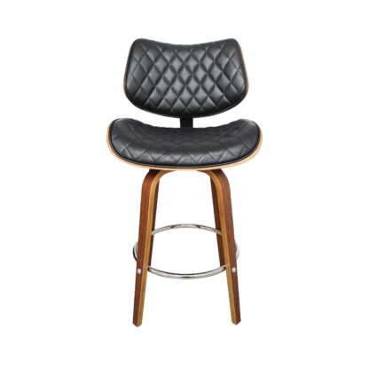 An Image of Remy Faux Leather Bar Stool Brown