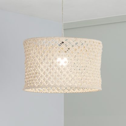 An Image of Macrame 44cm Easy Fit Light Shade