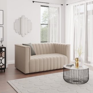 An Image of Cora Chenille 2 Seater Sofa Beige
