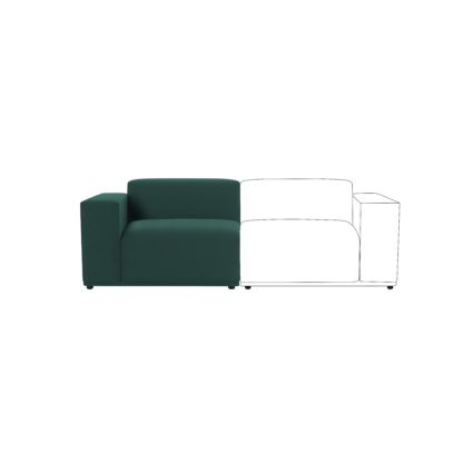 6d6a3df067ab27e54de596c2a0f9dddca05236413c23455846c10dd1c60af6bd.jpg An Image of Modular Cruz Velvet Left Hand Piece Bottle (Green)