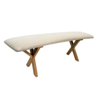 An Image of Viborg Fabric Dining Bench