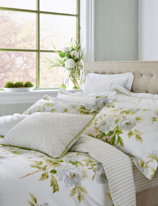 An Image of Sanderson Pure Cotton Sateen Adele Duvet Cover