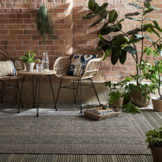 An Image of Dasan Indoor Outdoor Rug Brown