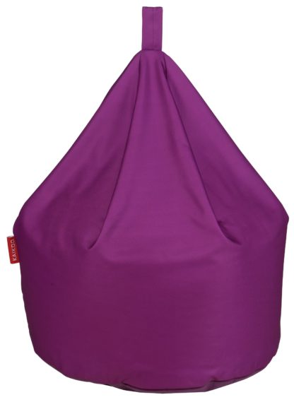 An Image of Argos Home Fabric Bean Bag - Grape