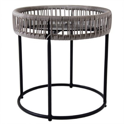 An Image of Charles Bentley Zanzibar Garden Coffee Table Grey