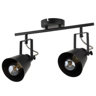 An Image of Abigail 2 Lamp Spotlight Bar - Black