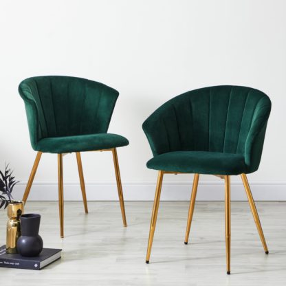 An Image of Kendall Velvet Carver Chair Grey