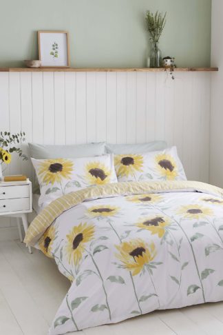 An Image of Painted Sunflowers Duvet Set