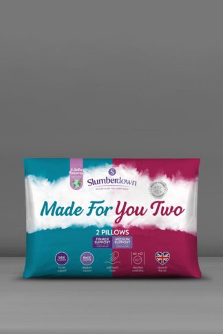 An Image of 2 Pack Made For You Two Medium & Firm Support Pillows