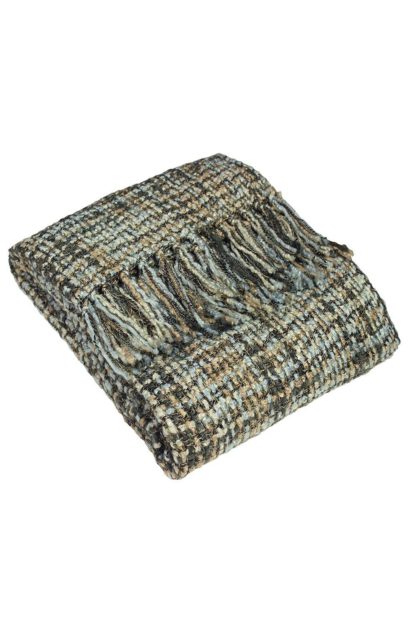 An Image of 'Baoli' Woven Fringed Throw