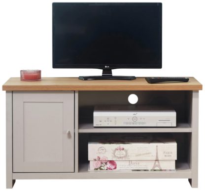 An Image of Lancaster 1 Door TV Unit - Grey