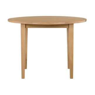 An Image of Maddox Round Dining Table Brown