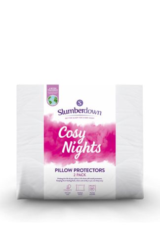 An Image of 2 Pack Cosy Nights Pillow Protectors
