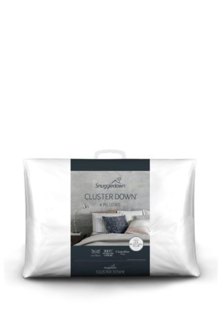 An Image of 4 Pack Clusterdown Medium Support Pillows
