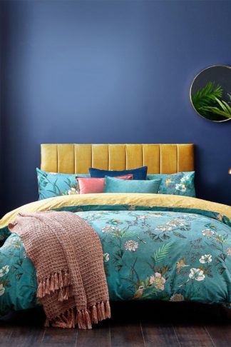 An Image of 'Kasumi' Floral Reversible Duvet Cover Set
