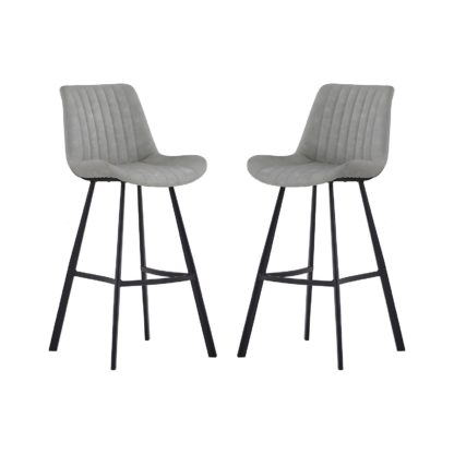 An Image of Dalston Bar Stool - Set of 2 - Charcoal