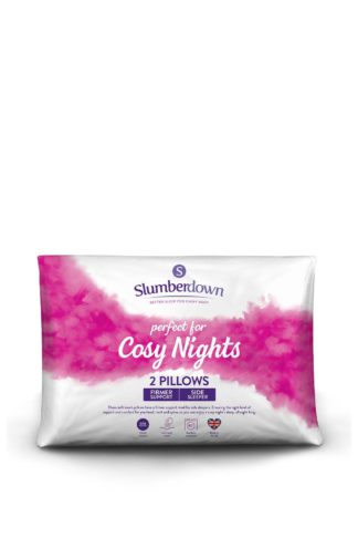 An Image of 2 Pack Cosy Nights Firm Support Pillows