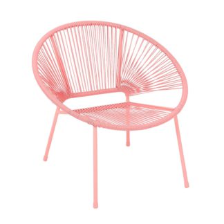 An Image of Homebase Acapulco Garden Chair - Pink