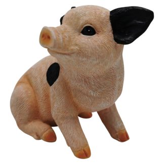 An Image of Lifelike Piglet Garden Ornament