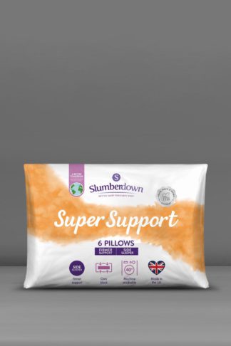 An Image of 6 Pack Super Support Firm Support Pillows