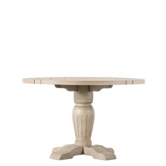 An Image of Grasse Round Dining Table Natural