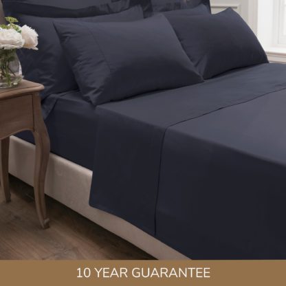 An Image of Dorma 300 Thread Count 100% Cotton Sateen Plain Flat Sheet Mink