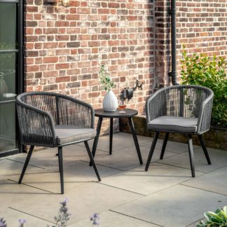 An Image of Lille Bistro Set Charcoal