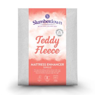 An Image of Slumberdown Teddy Fleece Mattress Enhancer