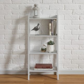 An Image of 4 Tier Tapered Grey Shelving Unit Grey