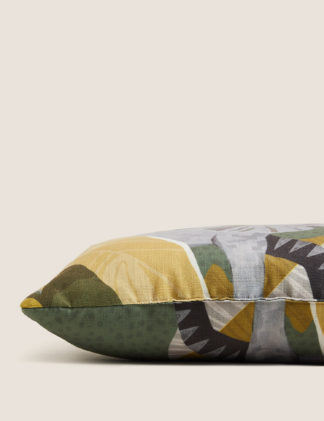 An Image of M&S Set of 2 Elephant Print Outdoor Cushions
