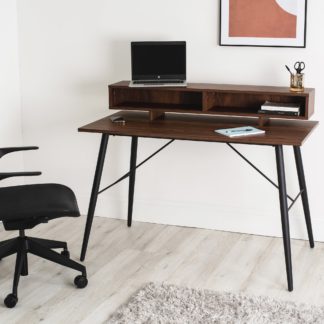 An Image of Axel Smart Desk Oak (Brown)