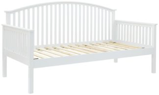 An Image of GFW Madrid Wooden Single Day Bed Frame - White