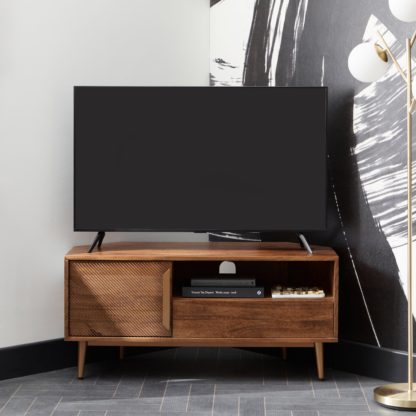 2eb6509589da44a4b5bade5281ab365068dddef2104beb01d77bb2e95b080988.jpg An Image of Anya Corner TV Unit Dark Brown