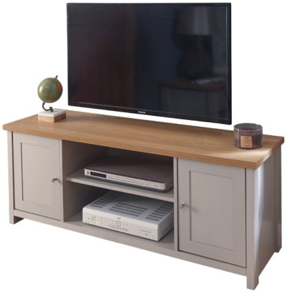 An Image of Lancaster 2 Door TV Unit - Cream